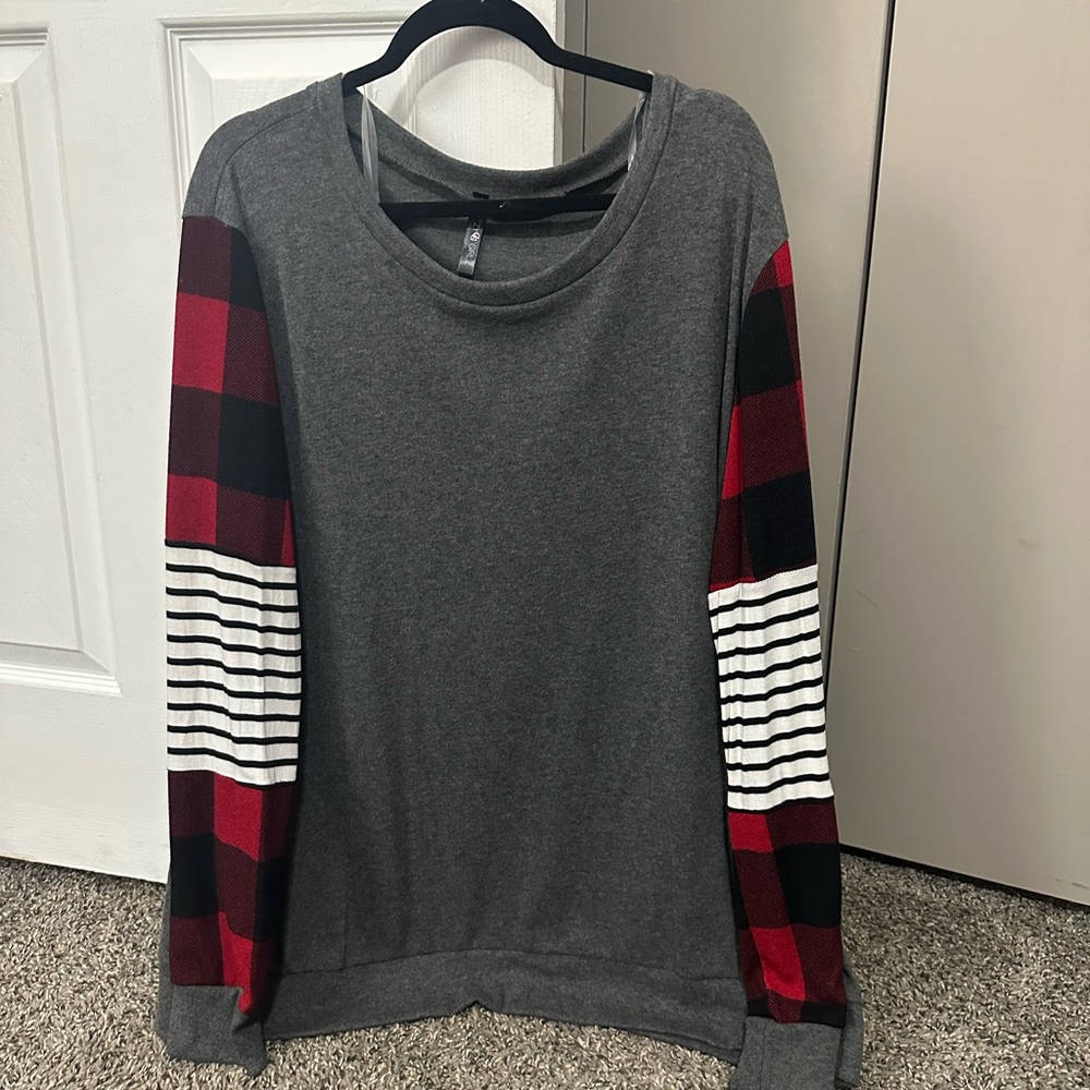 Gray Cozy Long Sleeve Shirt